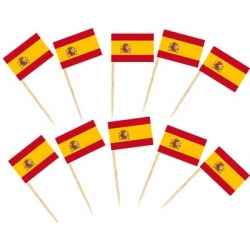 Hiszpania flaga wykałaczki z flagą pikery